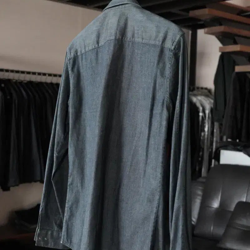 [BUNJANG] Solid Homme Denim Shirt Jacket / 솔리드옴므/ 데님 셔츠 자켓, 50(105)