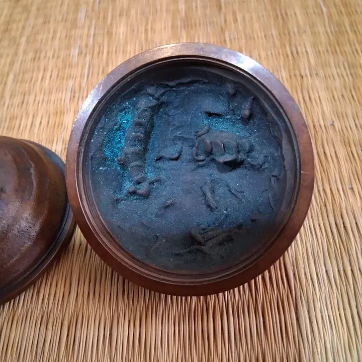 [BUNJANG] Antique Tea Utensil Brass Case / 골동 차도구 다기  신주 합