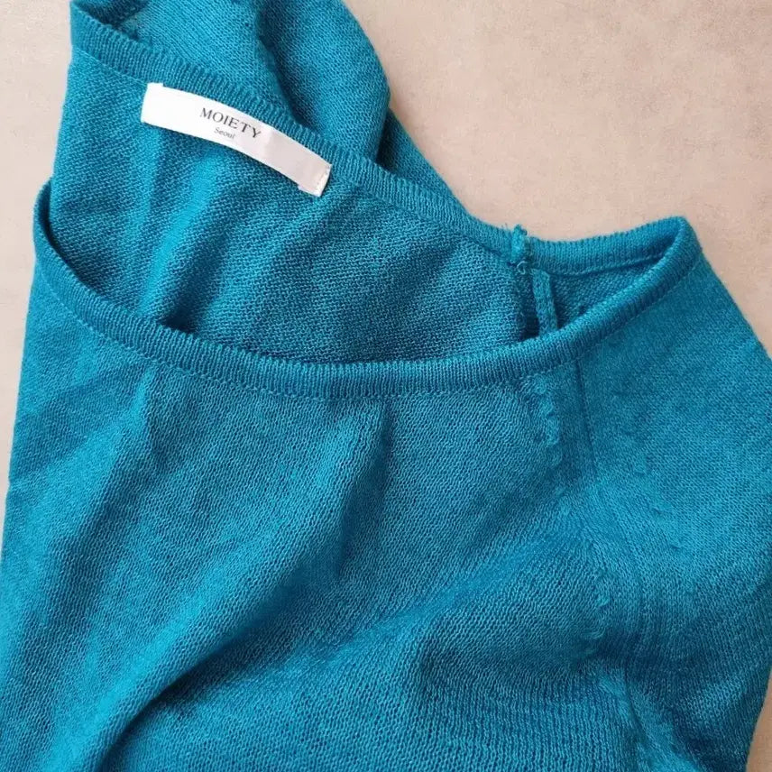 [BUNJANG] Moiety Loose Fit Mint Summer Knit / (새상품) moiety , 루즈핏 민트 여름 니트