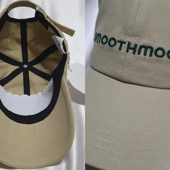 [BUNJANG] Smoothmood Beige Logo Ball Cap / 베이지 스무드무드  로고 볼캡 모자