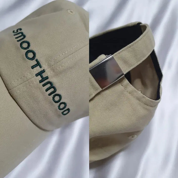 [BUNJANG] Smoothmood Beige Logo Ball Cap / 베이지 스무드무드  로고 볼캡 모자