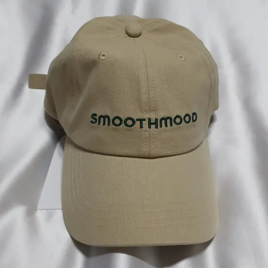 [BUNJANG] Smoothmood Beige Logo Ball Cap / 베이지 스무드무드  로고 볼캡 모자