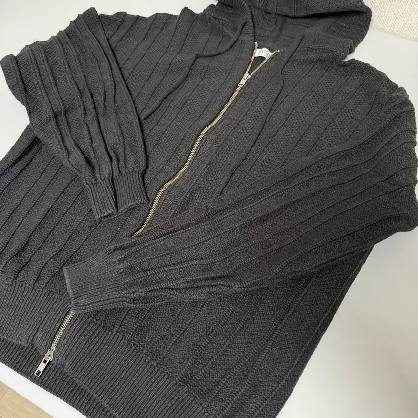 [BUNJANG] Knit Hooded Zip-Up / 니트 후드집업 판매