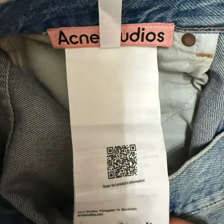 [BUNJANG] Acne Studios Dirty Wash Straight Denim Pants / 아크네 더티워싱 스트레이트 데님팬츠 34 정품