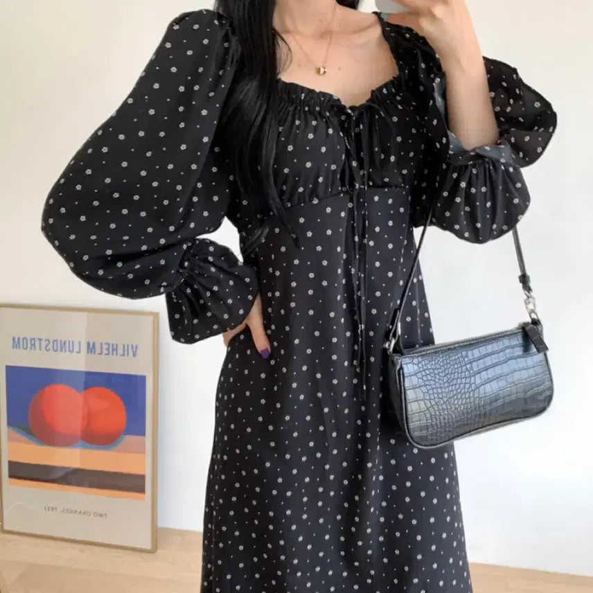 [BUNJANG] Daisy Long Dress Navy / 데이지 롱 원피스 네이비