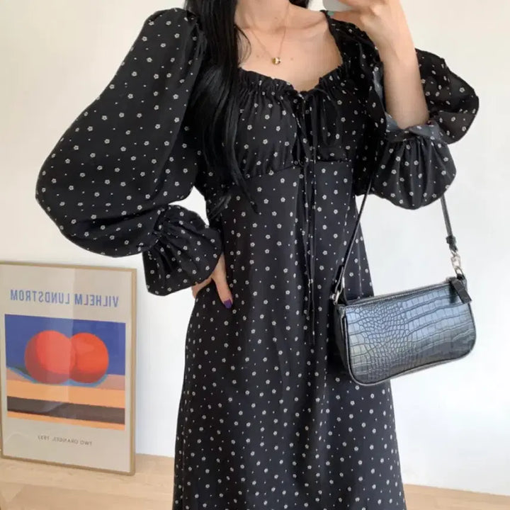 [BUNJANG] Daisy Long Dress Navy / 데이지 롱 원피스 네이비