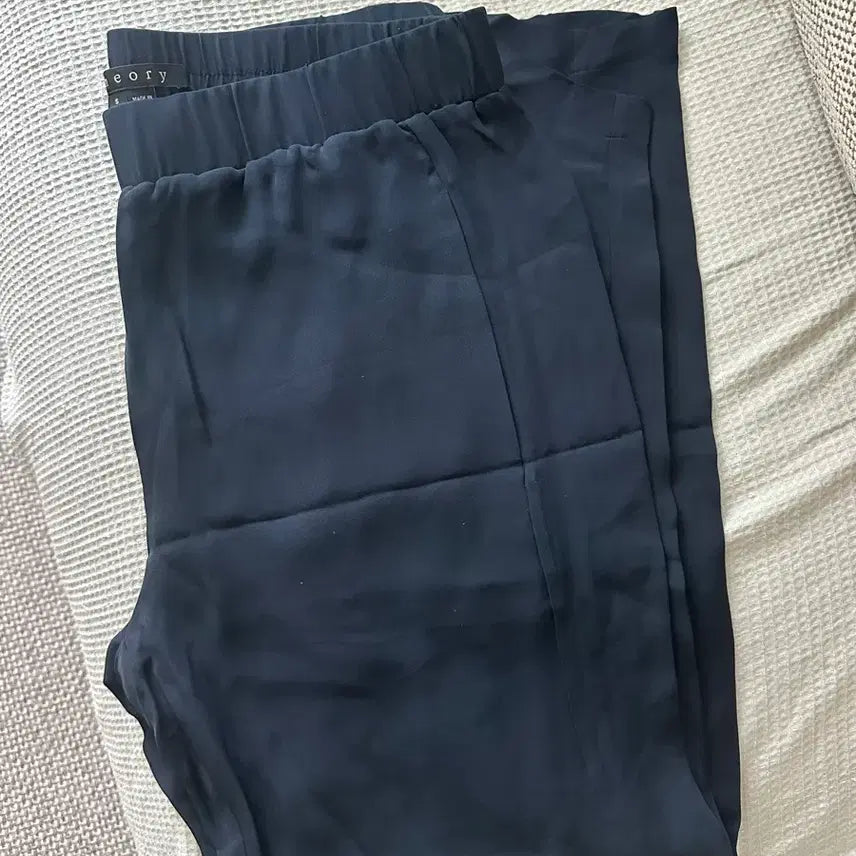 [BUNJANG] Theory Silk Pants Navy / 띠어리 실크팬츠 바지 (네이비 s/p)