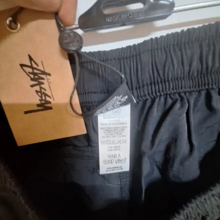 [BUNJANG] Stussy Black Water Shorts / 정품 스투시 블랙 반바지 워터 쇼츠 새상품 택