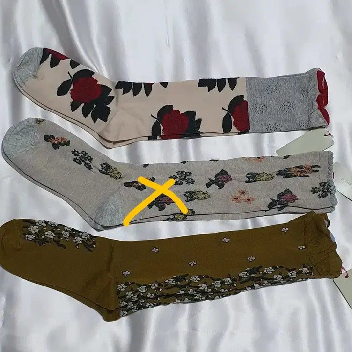 [BUNJANG] mina perhonen Flower Pattern Socks / 겨자 플라워 꽃패턴 mina perhonen 미나 페르호넨 양말 삭스
