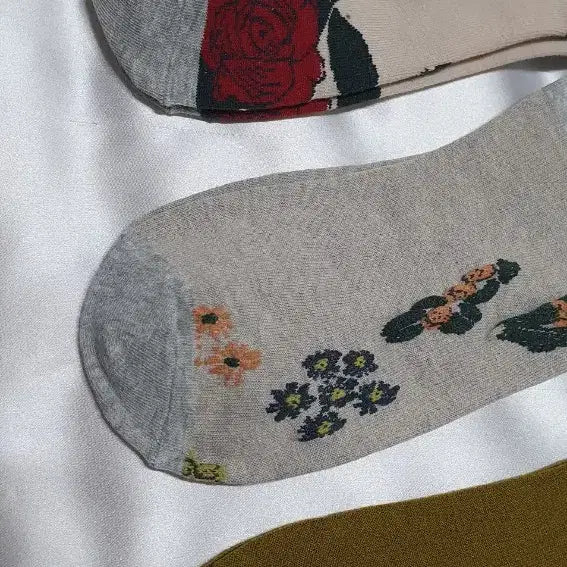 [BUNJANG] mina perhonen Flower Pattern Socks / 겨자 플라워 꽃패턴 mina perhonen 미나 페르호넨 양말 삭스