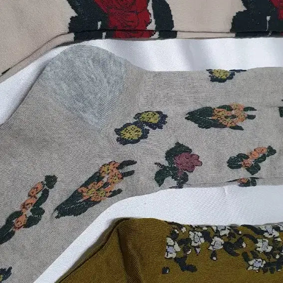 [BUNJANG] mina perhonen Flower Pattern Socks / 겨자 플라워 꽃패턴 mina perhonen 미나 페르호넨 양말 삭스