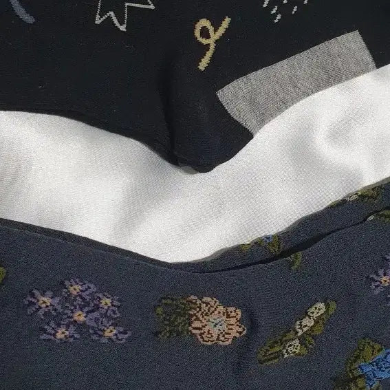 [BUNJANG] mina perhonen Flower Pattern Socks / 도형 플라워 꽃패턴 mina perhonen 미나 페르호넨 양말 삭스