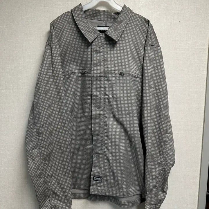 [BUNJANG] Stussy Check Zip Shirt / 스투시 체크 지퍼 셔츠