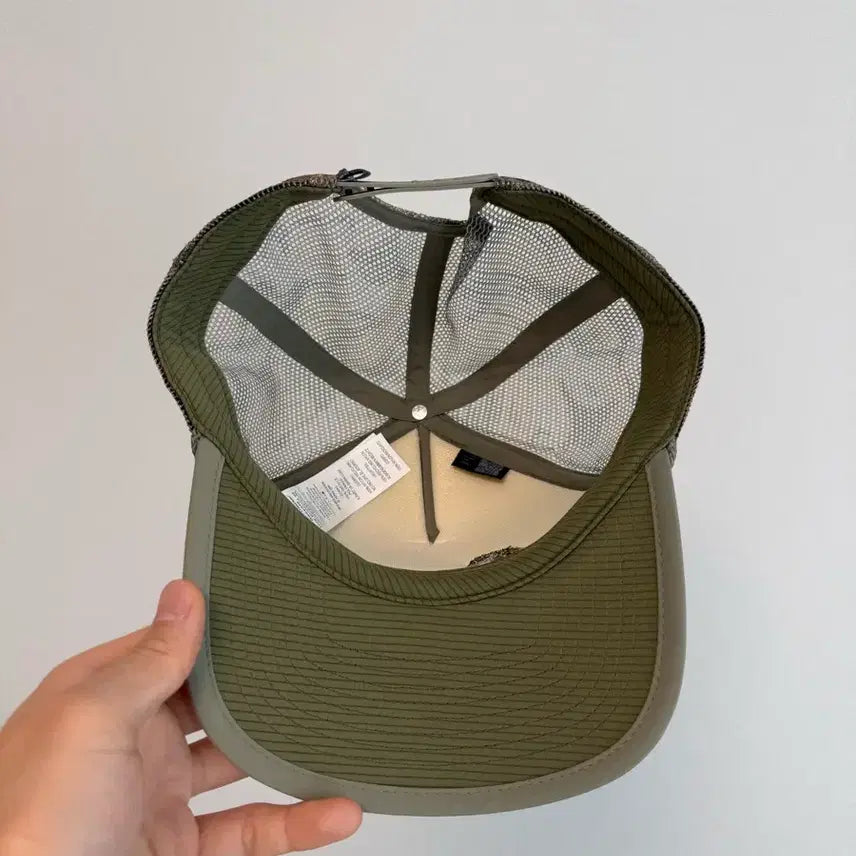 [BUNJANG] Patagonia Fish Logo Trucker Cap Khaki / 파타고니아 피쉬 로고 트러커 캡 카키