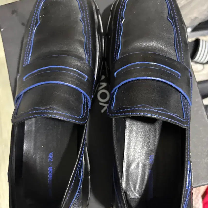 [BUNJANG] ZARA x ADERERROR Leather Track Sole Loafers / ZARA X 아더에러 레더 트랙 솔 로퍼 블랙 290