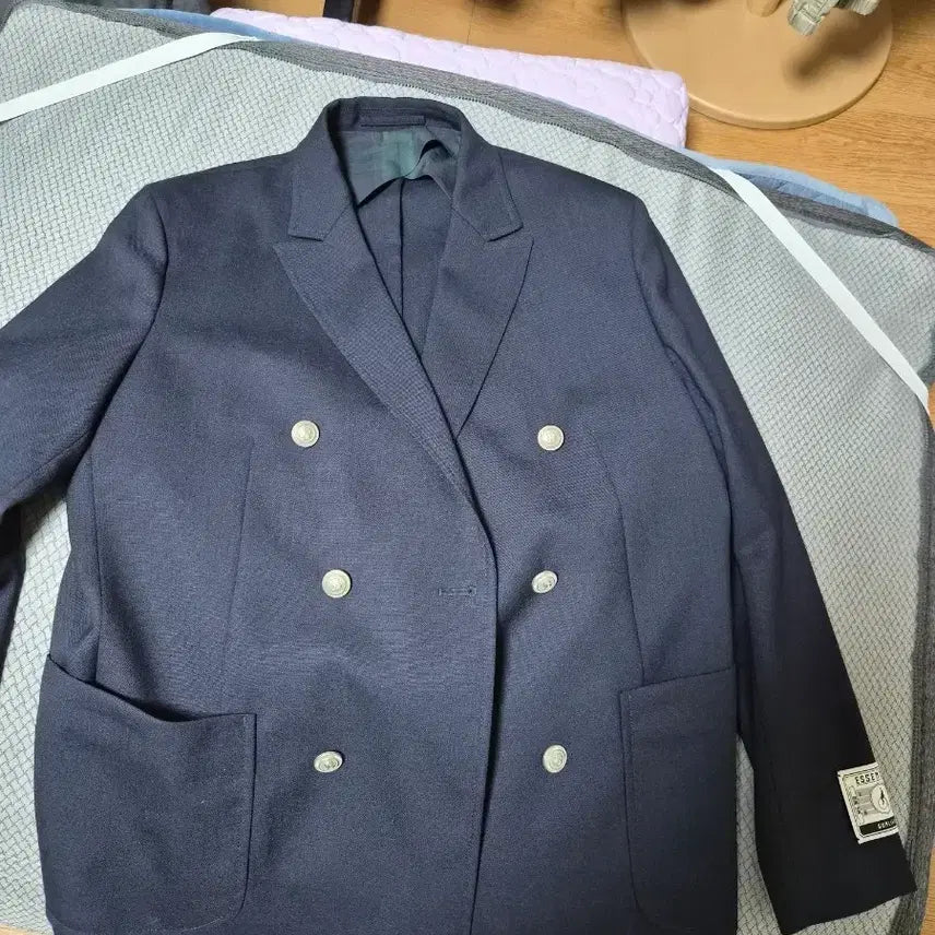 [SOLD OUT] 빈폴 하절기 에센셜 남성 더블 브레스트 네이비 블레이저