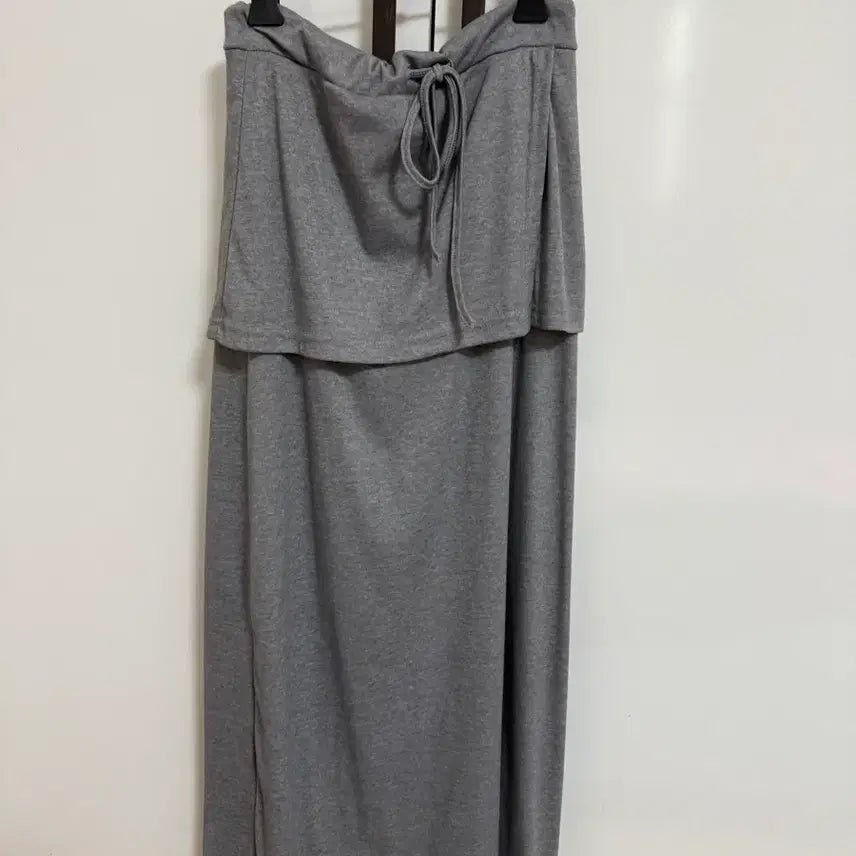 [BUNJANG] Long Gray Skirt / 롱스커트