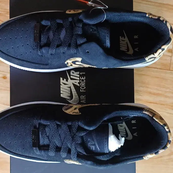 [BUNJANG] Nike Air Force 1 Leopard Sage Sneakers / 새제품)나이키 에어포스1 블랙 레오파드 세이지