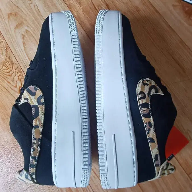 [BUNJANG] Nike Air Force 1 Leopard Sage Sneakers / 새제품)나이키 에어포스1 블랙 레오파드 세이지