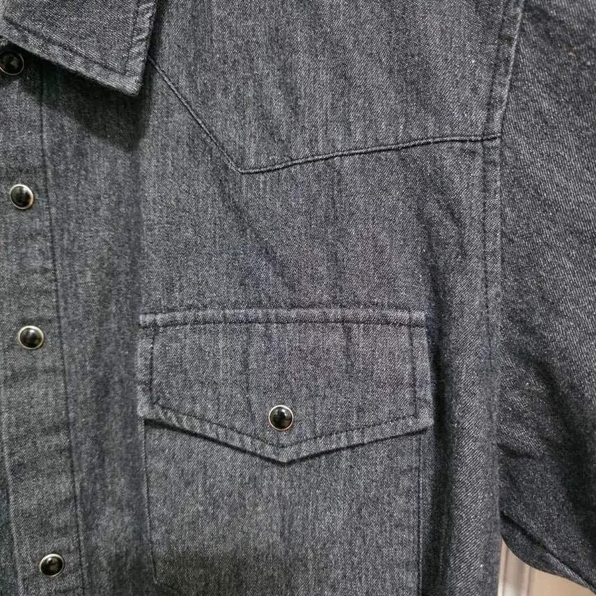 [SOLD OUT] 데꼬로소 웨스턴 반팔 데님 셔츠