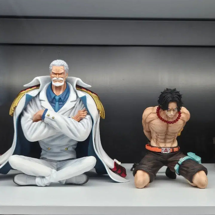 [BUNJANG] BT Ace &amp; Garp Figure / 원피스 레진 피규어 Bt 에이스+거프