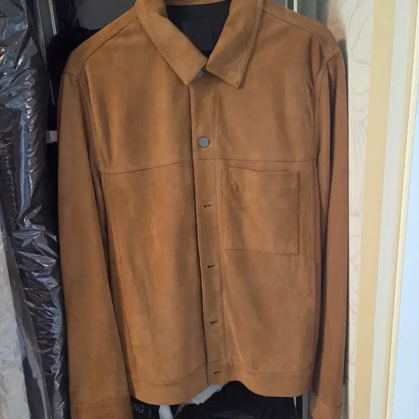 [BUNJANG] Theory Suede Trucker Jacket XL / 띠어리 트러커 스웨이드자켓
