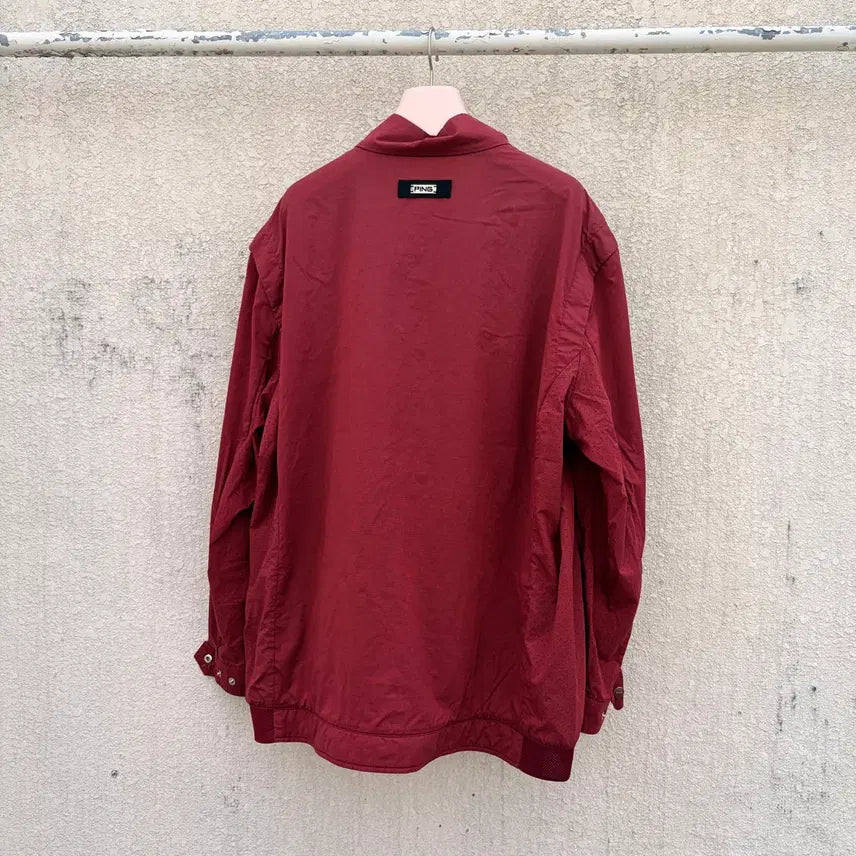 [BUNJANG] PING Burgundy Lightweight Windbreaker (105) / PING 핑 버건디 경량 바람막이(105)