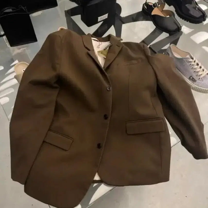 [BUNJANG] Lemaire Brown 3-Button Jacket / [48] 르메르 브라운 3버튼 자켓