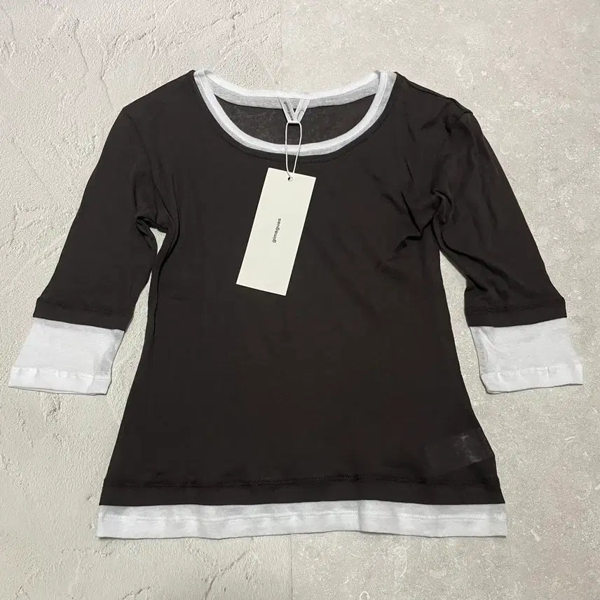 [BUNJANG] Gemma Layered Top (Brown) / [M] 새상품 기마구아스 Gemma 레이어드 탑