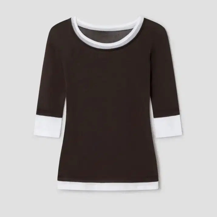 [BUNJANG] Gemma Layered Top (Brown) / [M] 새상품 기마구아스 Gemma 레이어드 탑