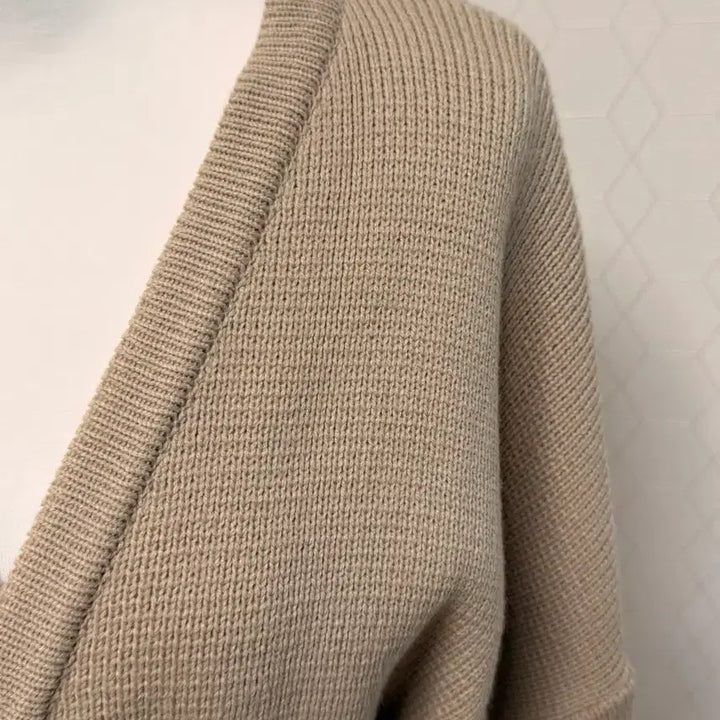 [BUNJANG] Beige Wrap Cardigan / (미착용) 베이지 랩가디건