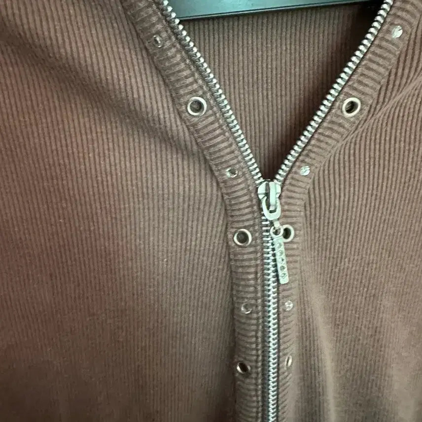 [BUNJANG] W2K Vintage Zip-up Knit Top / 빈티지 반팔 니트 와투케 집업 갸루 펑크 데스라이즈