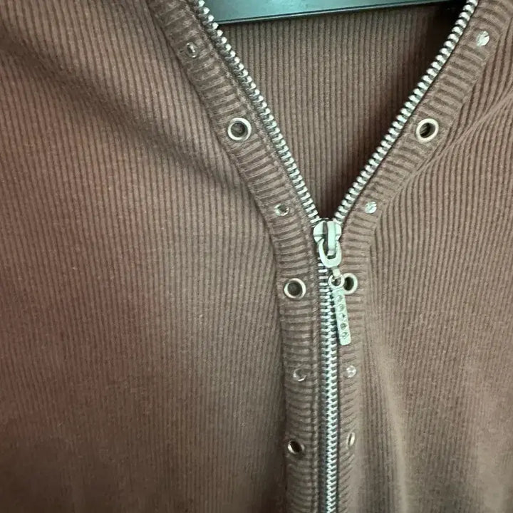 [BUNJANG] W2K Vintage Zip-up Knit Top / 빈티지 반팔 니트 와투케 집업 갸루 펑크 데스라이즈
