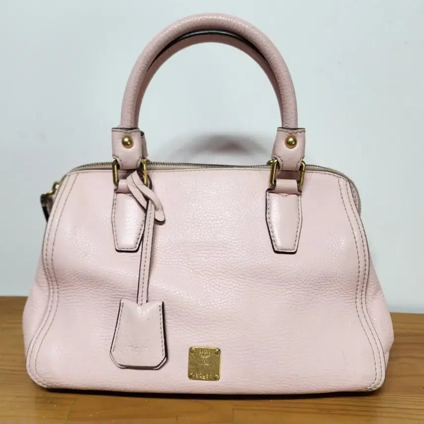 [BUNJANG] MCM Miratoate Boston Bag Pink / 엠씨엠 MCM  미라토트백 비세토스 보스턴 백 가방 핑크
