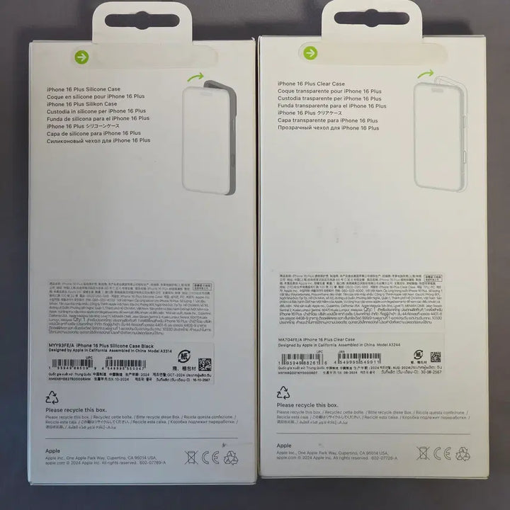 [BUNJANG] Apple iPhone 16 Plus Genuine Silicone/Clear MagSafe Case (Sealed) / 아이폰16 플러스 정품 실리콘/투명 맥세이프 케이스 미개봉 판매
