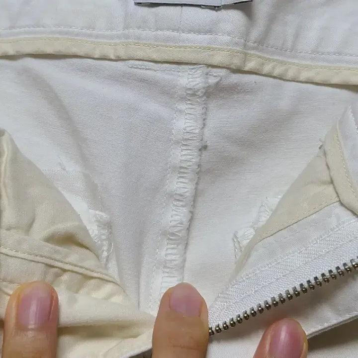 [BUNJANG] VINCE White Cotton Pants / [가격끝] 빈스(VINCE) 화이트 면 바지
