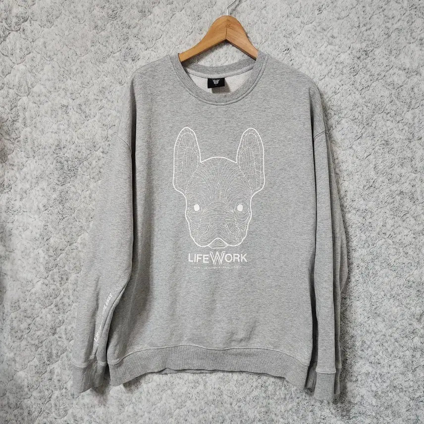 [BUNJANG] Life Work Oversized Sweatshirt T-shirt / 194A [L] 라이프워크 오버핏 맨투맨 티셔츠