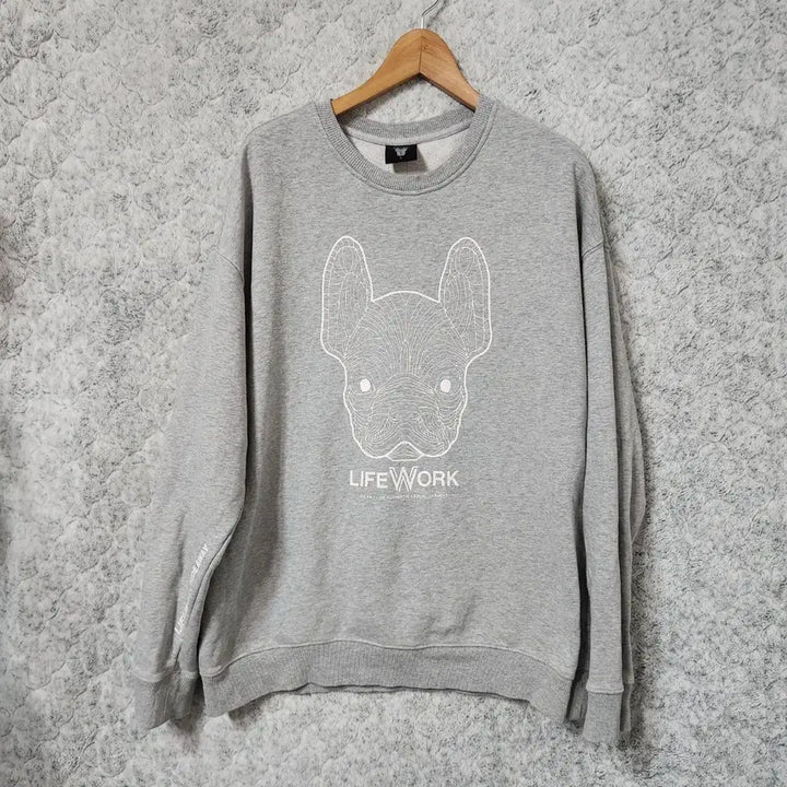 [BUNJANG] Life Work Oversized Sweatshirt T-shirt / 194A [L] 라이프워크 오버핏 맨투맨 티셔츠