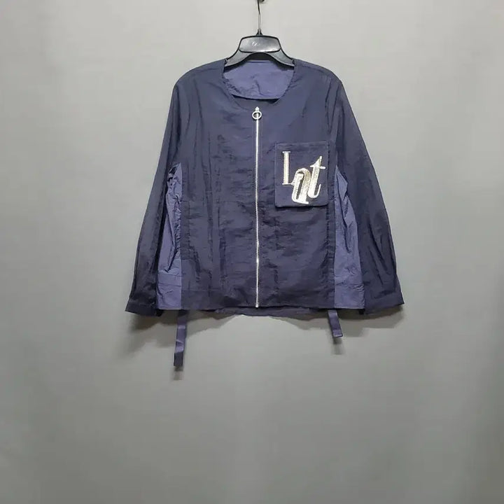 [BUNJANG] Embroidered Pocket Blouson Jacket (Size 55) / 자수 포켓 시술 블루종 55(새상품)