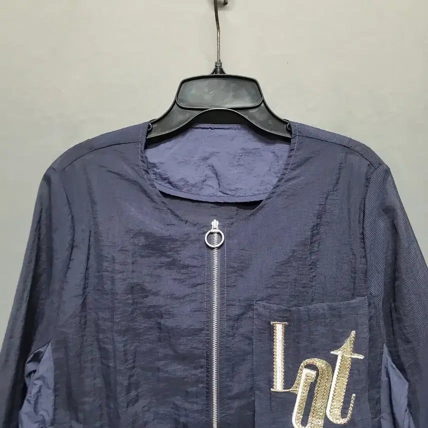 [BUNJANG] Embroidered Pocket Blouson Jacket (Size 55) / 자수 포켓 시술 블루종 55(새상품)