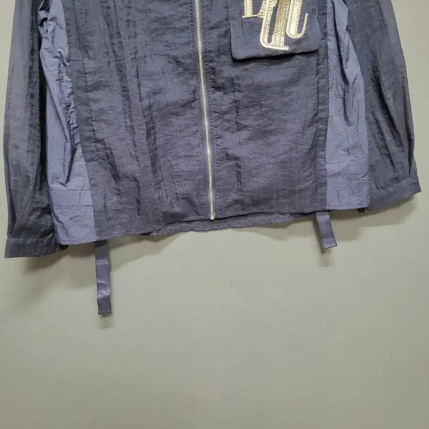 [BUNJANG] Embroidered Pocket Blouson Jacket (Size 55) / 자수 포켓 시술 블루종 55(새상품)