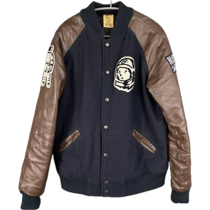 [BUNJANG] Billionaire Boys Club Leather Varsity Jacket / [L] 빌리어네어 보이즈 클럽 BBC 레더 바시티 자켓