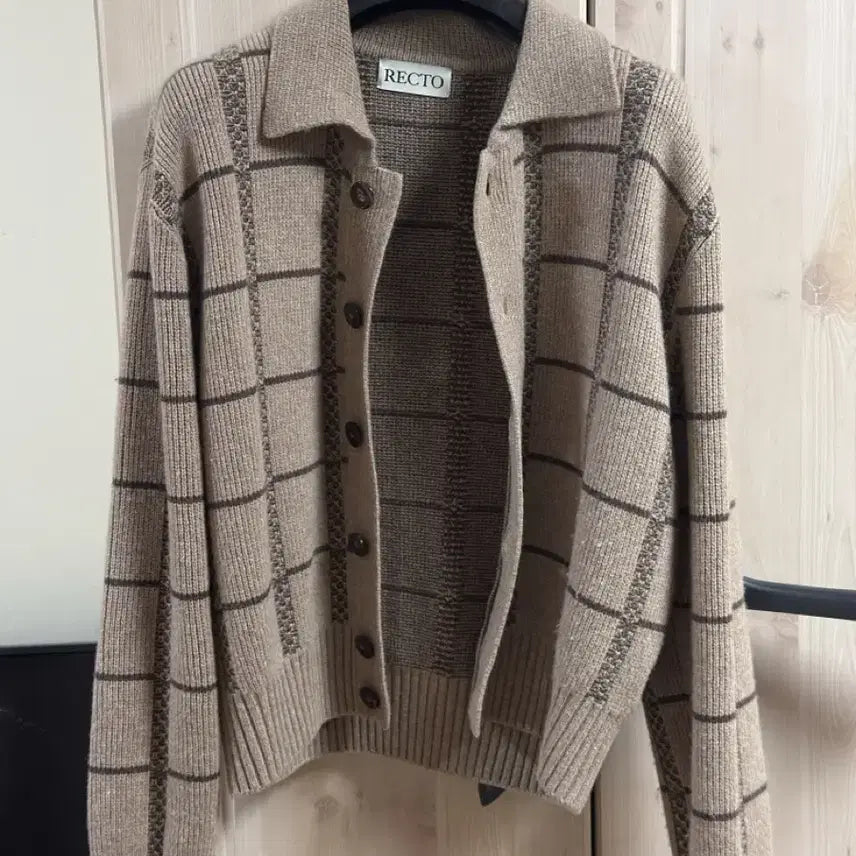 [BUNJANG] RECTO 25FW Jacquard Cardigan S / 렉토 25FW 자카드 가디건 S