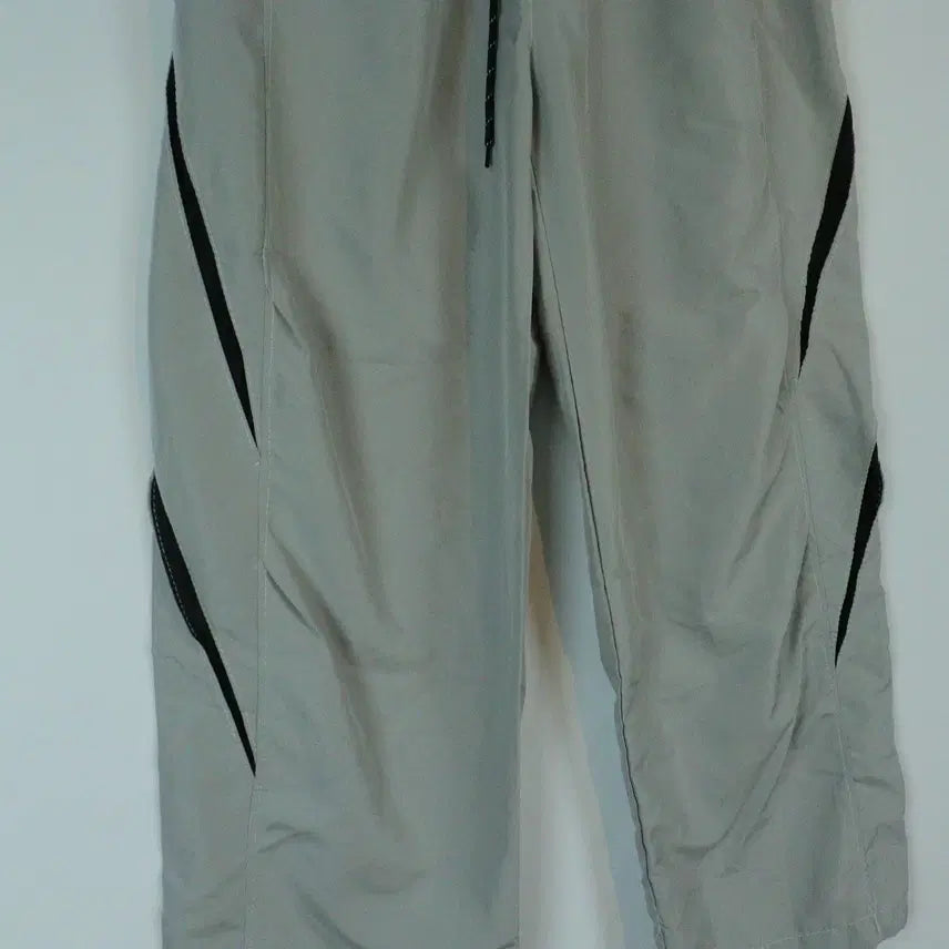 [BUNJANG] Gray Woven Wide Leg Pants / 흐린 그레이 우븐 팬츠 FREE 밴딩 와이드 바지 데일리