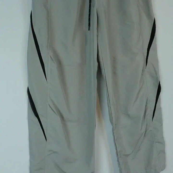 [BUNJANG] Gray Woven Wide Leg Pants / 흐린 그레이 우븐 팬츠 FREE 밴딩 와이드 바지 데일리