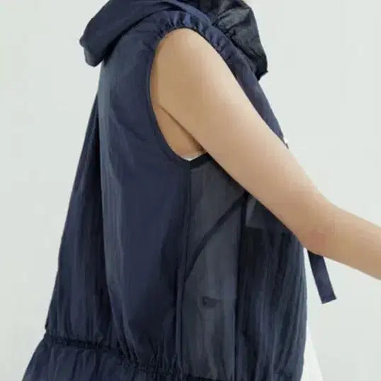 [SOLD OUT] 시스루 후드 조끼 55(새상품)