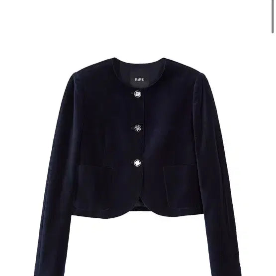[BUNJANG] Rave Veivet Jacket in Navy / 레이브 Veivet Jacket in Navy VW3WJ036-23