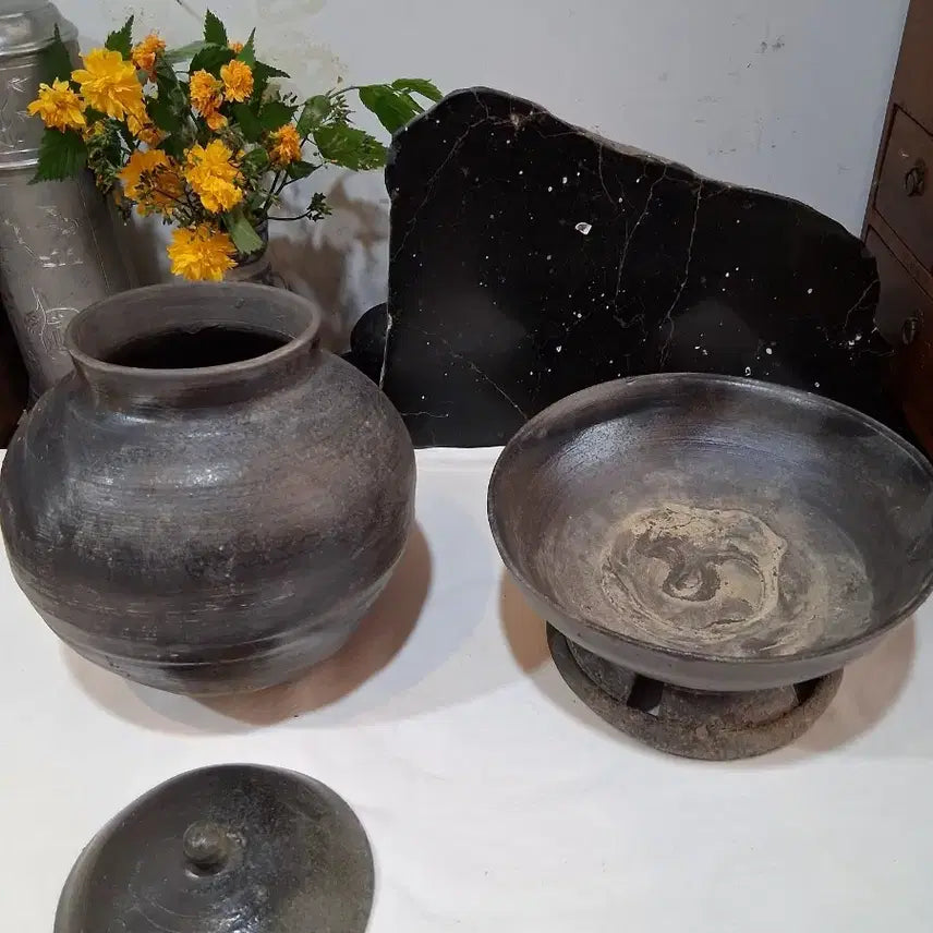 [BUNJANG] Replica Pottery Water Jar Antique Vase / 토기 차항아리 물항아리 골동인테리어 꽃꽂이수반
