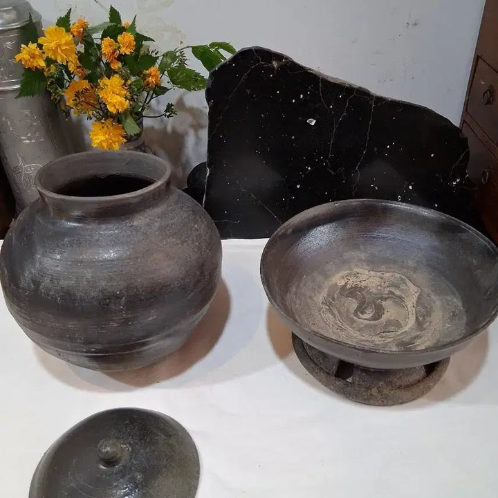 [BUNJANG] Replica Pottery Water Jar Antique Vase / 토기 차항아리 물항아리 골동인테리어 꽃꽂이수반