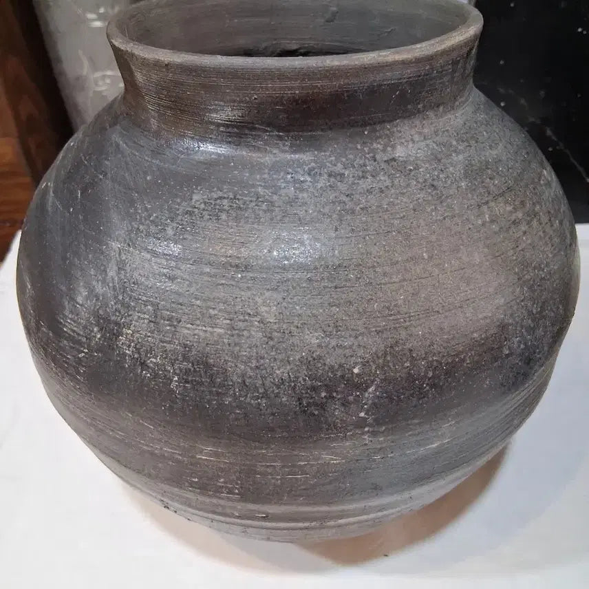 [BUNJANG] Replica Pottery Water Jar Antique Vase / 토기 차항아리 물항아리 골동인테리어 꽃꽂이수반